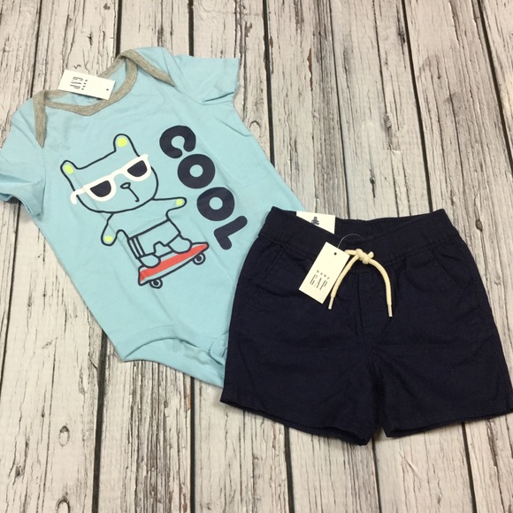GAP Other - Gap Boys 3 6 12 18 24 Month Cool Top & Shorts